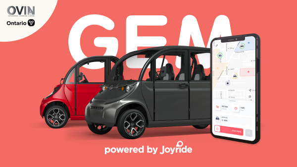 Joyride revolutionizes Ontario urban mobility with OVIN partnership to support GEM low-speed vehicle project