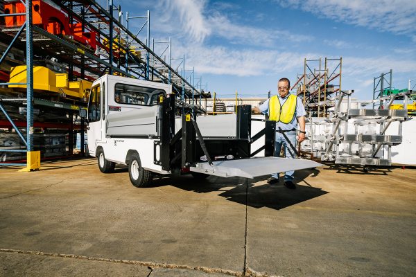 New Taylor-Dunn Bigfoot XL Industrial Liftgate Truck Delivers All-Electric, Ground-to-Deck Cargo Handling